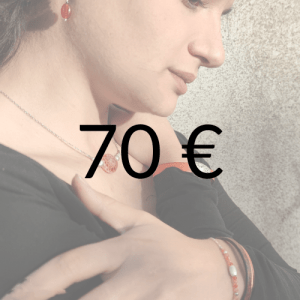 Carte cadeau, 70 €, E Dugas, bijoux, Blois, France, Loir-et-Cher, créateur