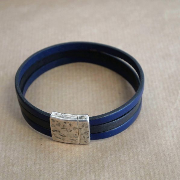 seattle, bleu marine, E Dugas, bracelets homme, Blois, Loir-et-Cher, France, bijoutier, créateur