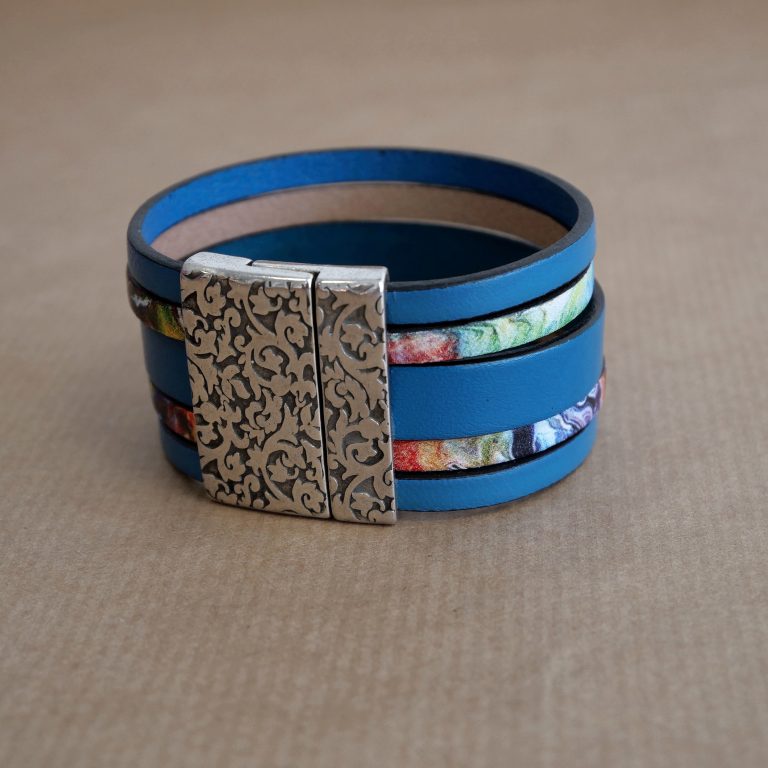 Variation, Bleu, E Dugas, bracelets femme, Blois, Loir-et-Cher, France, bijoutier, créateur