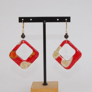Boucles d'oreilles résine