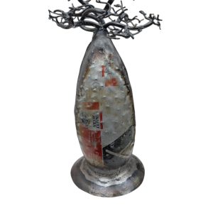 Porte bijoux baobab en tôle recyclée